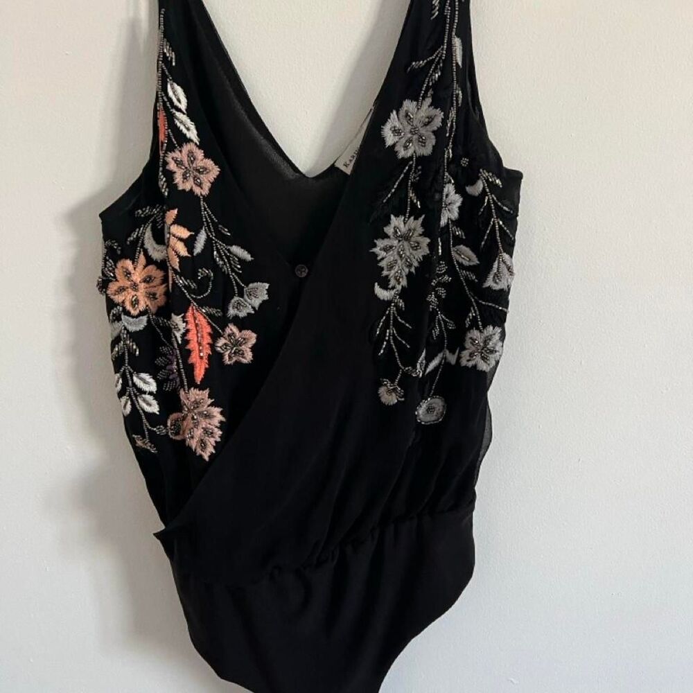 Karina-grimaldi Women's Black Bodysuit